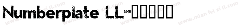 Numberplate LL字体转换